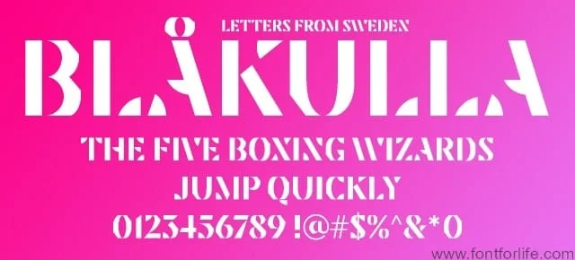 Blakulla Font