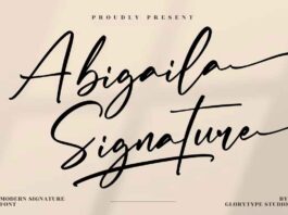 Abigaila Signature Font