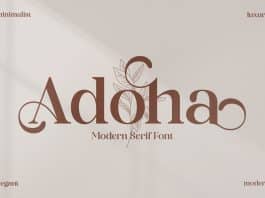 Adoha Serif Font