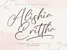 Alishia Erittha Script Font