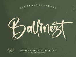 Ballinest Script Font