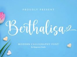 Berthalisa Calligraphy Font