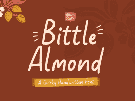 Bittle Almond Script Font