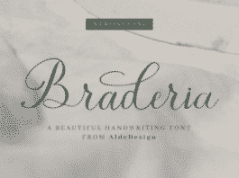 Braderia Script Font