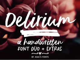 Delirium - A Brush Font