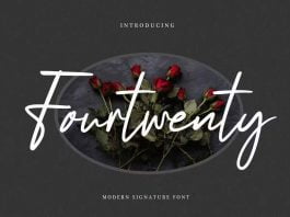 Fourtwenty Signature Font