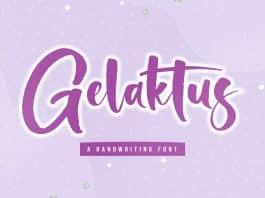 Gelaktus Script Font