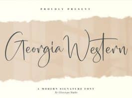 Georgia Western Script Font