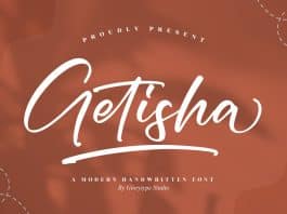 Getisha Script Font