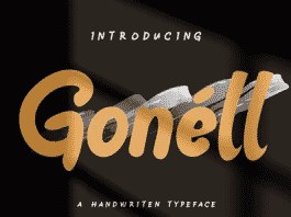 Gonell - Display Font