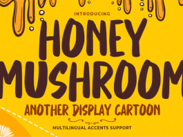 Honey Mushroom Font