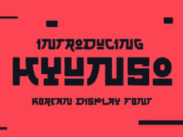 Hyunso Korean Display Font