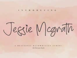 Jessie Mcgrath Script Font