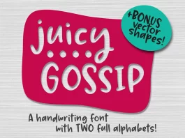 Juicy Gossip Font