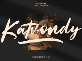 Katvondy Marker Brush Script Font