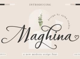 Maghina Sript Font
