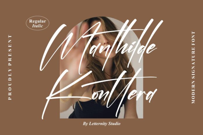 Manthilde Konttera – Modern Signature Font