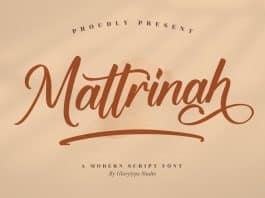 Mattrinah Script Font