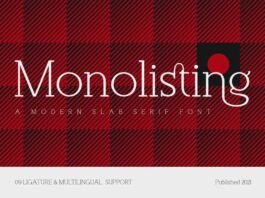 Monolisting Font