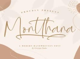 Montthana Script Font