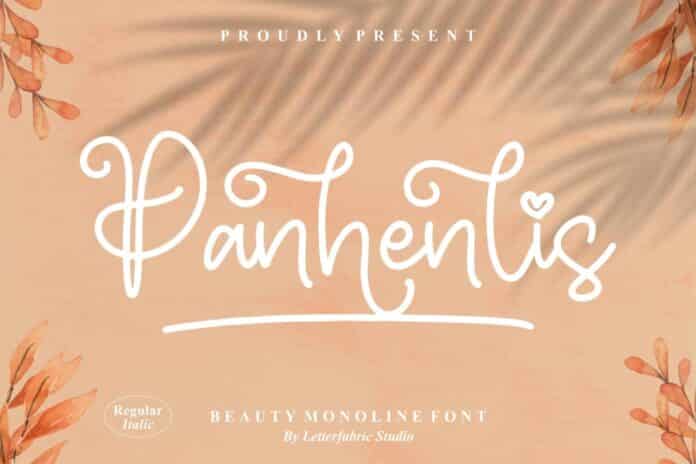 Panhenlis – Beauty Monoline Font