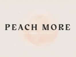 Peach More Display Font