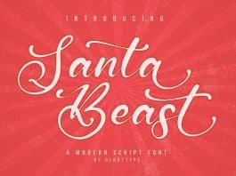 Santa Beast Script Font