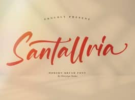 Santallria Script Font