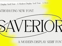 Saverior - Advertisement Font