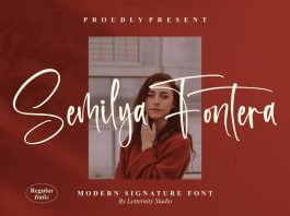 Semilya Fontera Script Font