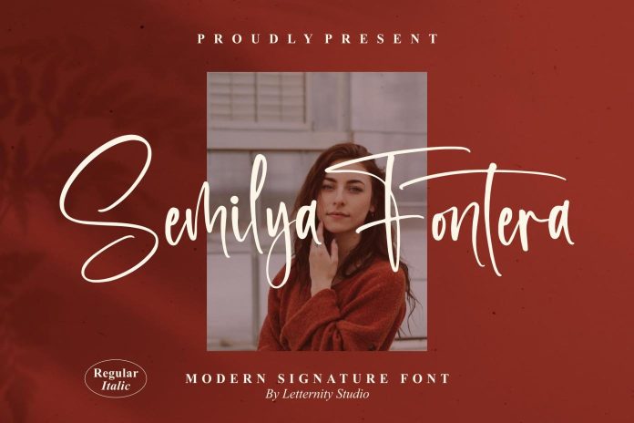 Semilya Fontera Script Font