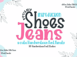 Shoes Jeans Font