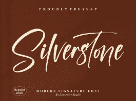 Silverstone Script Font