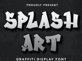 SplashArt - Graffiti Display Font