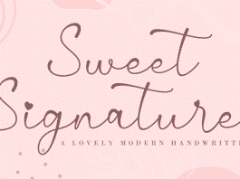 Sweet Signature Font