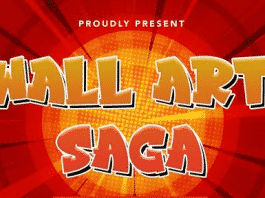 WallArtSaga - Graffiti Display Font