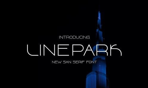 Line Park Font