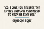 Gumpops Font