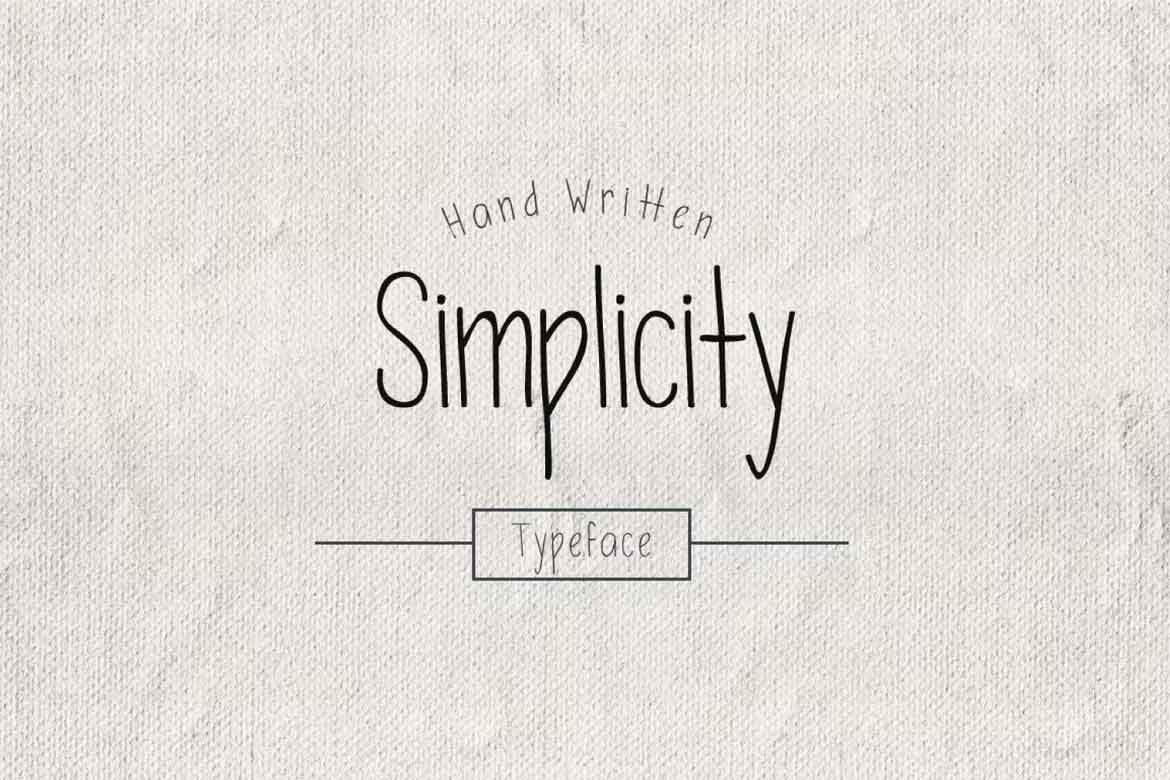 Simplicity Font - fontforlife.com