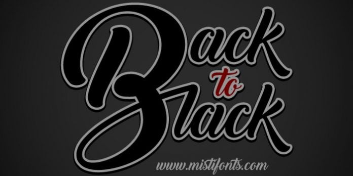 Back to Black Font