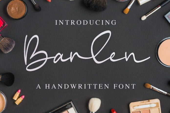 Barlen - a Handwritten Font