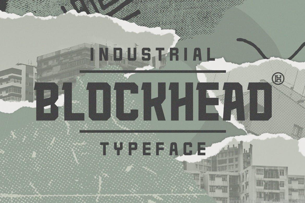 Download Blockhead Typeface Font Free Download Free Font Download SVG, PNG, EPS, DXF File