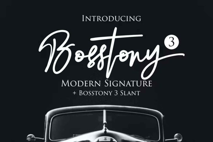 Bosstony 3 Font