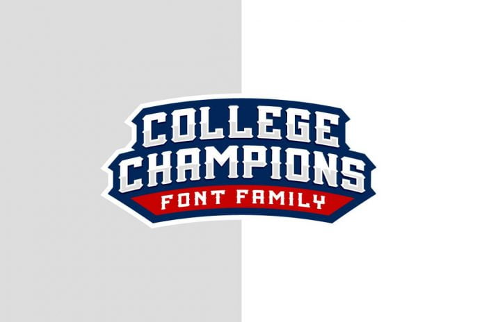 COLLEGE CHAMPIONS FONT FAMILY