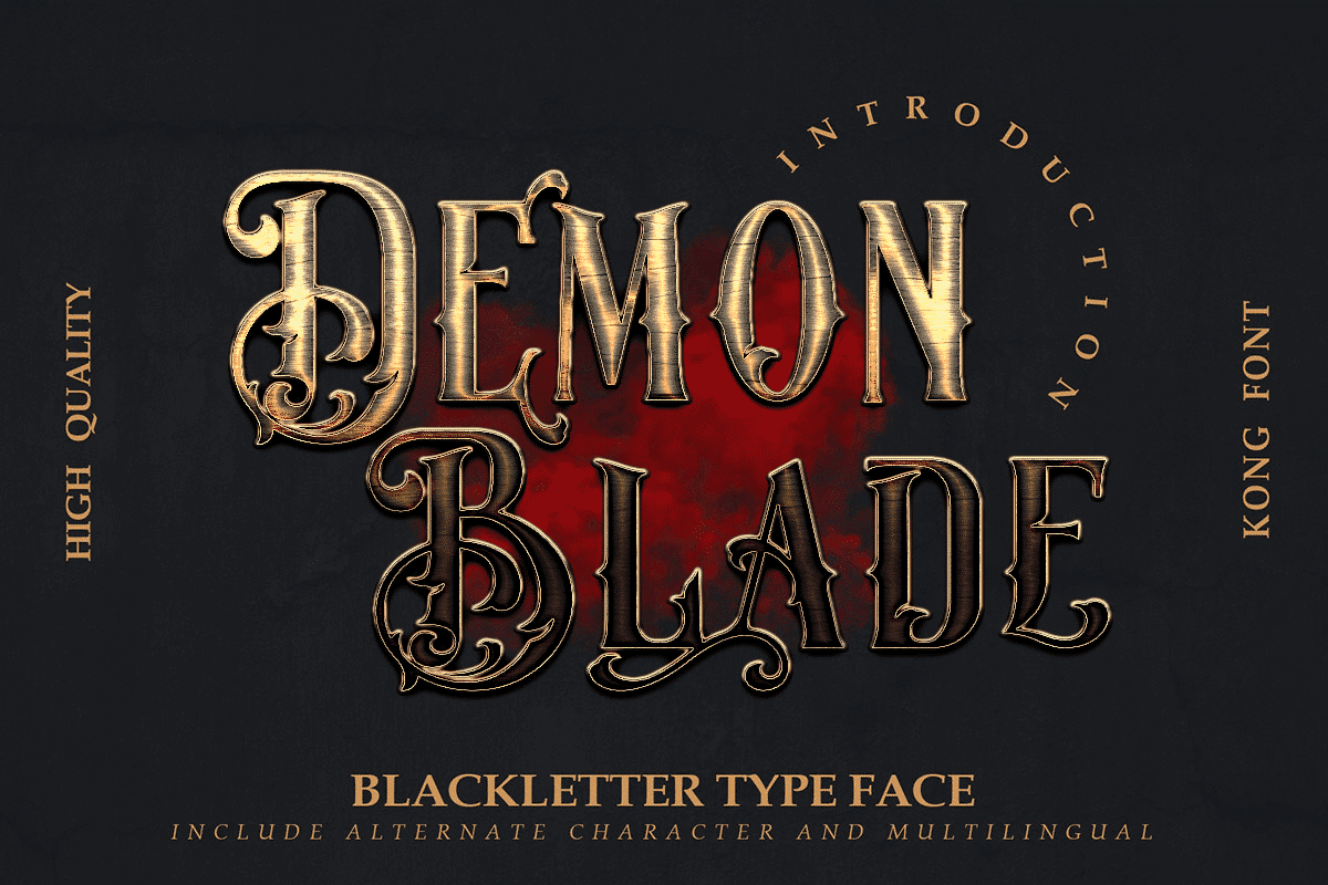 Demon Blade Font - fontforlife.com