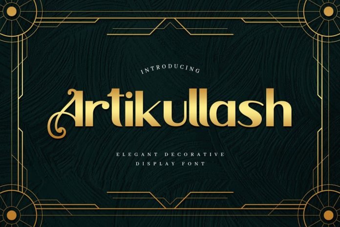 Artikullash - Elegant Art Deco Typeface