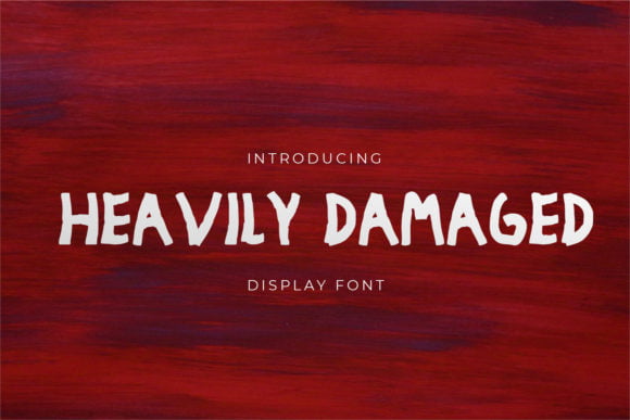 Heavily Damaged Font Fontforlife