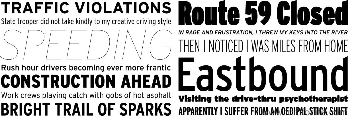 interstate font family download free
