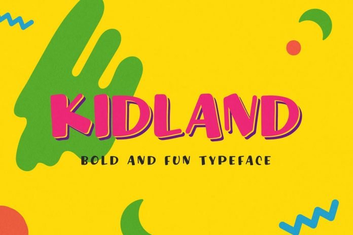 Kidland - Bold And Fun Typeface