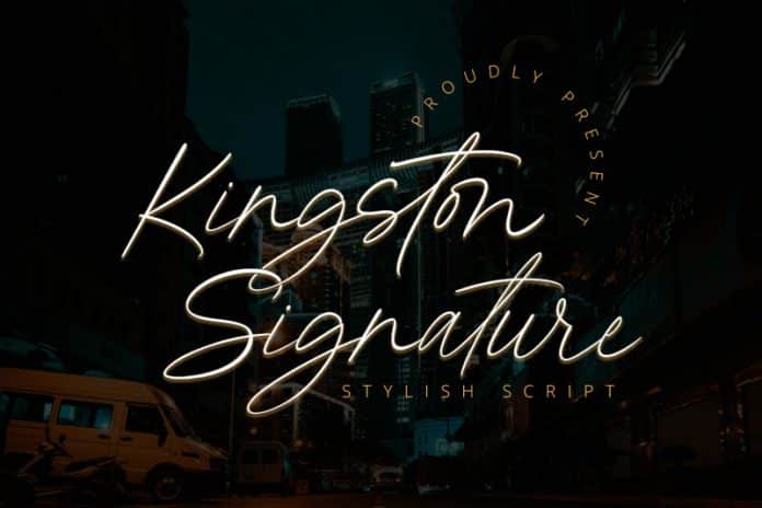 Kingston Signature Font